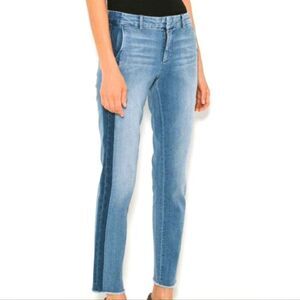 Vince Strapping Sunset Blvd Tuxedo Stripe Jeans, 26